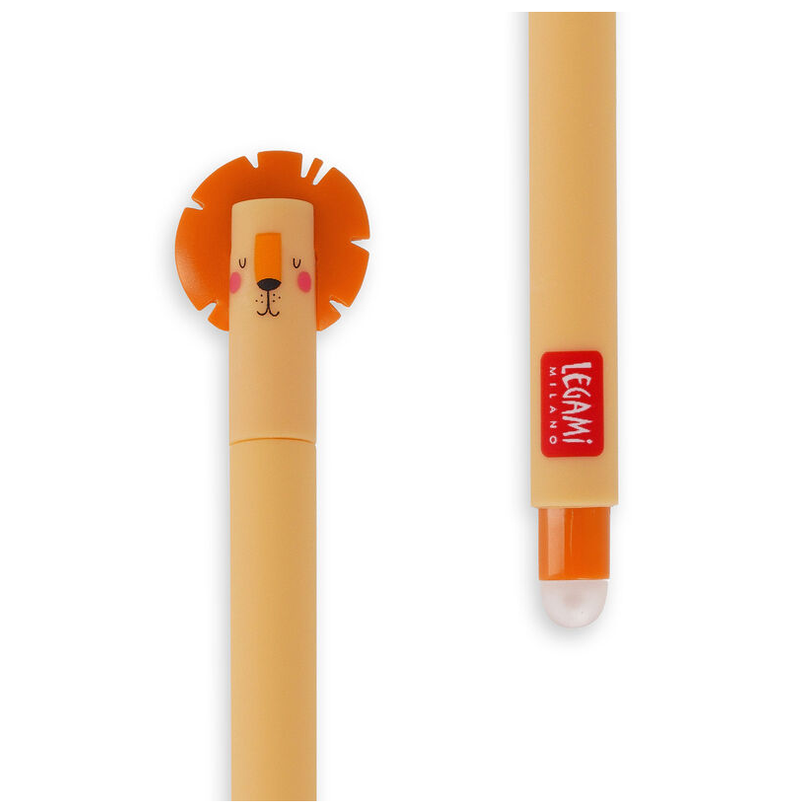 Caneta apagável Leão - Papelaria Encantada