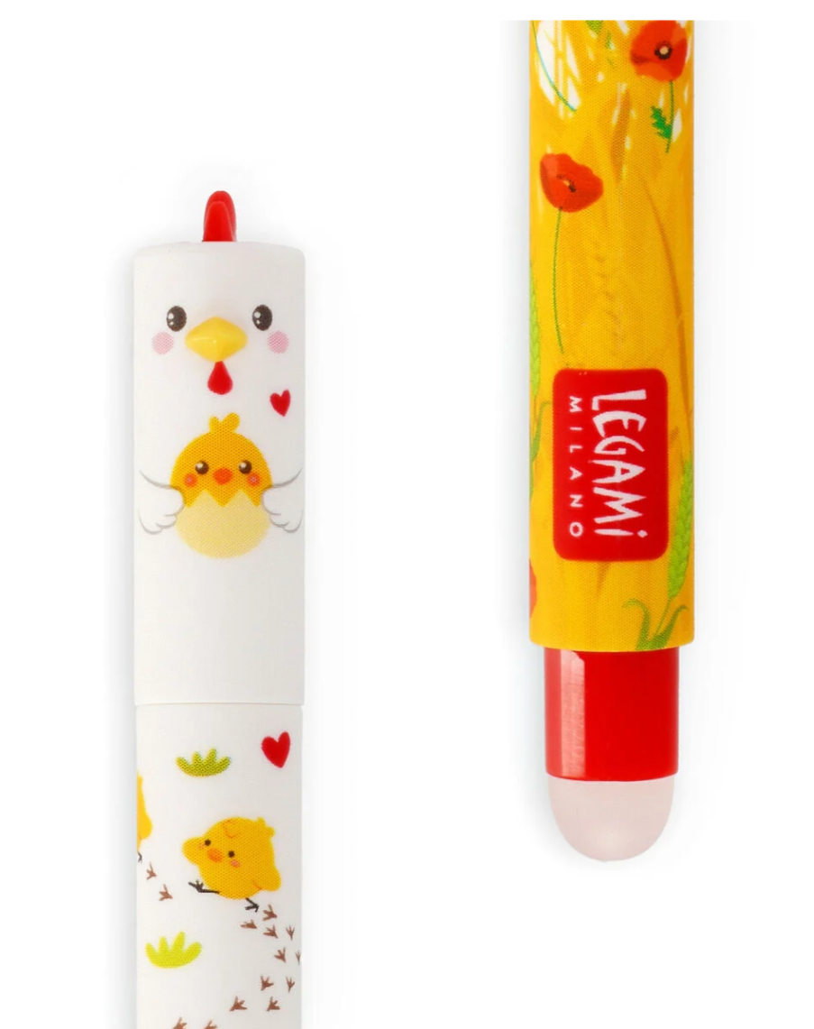 Caneta Apagável Galinha Legami (PRÉ-VENDA)