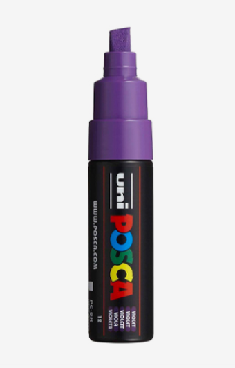 Marcador uni posca 8K Violeta 12