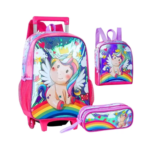 Conjunto escolar Unicórnio - Papelaria Encantada