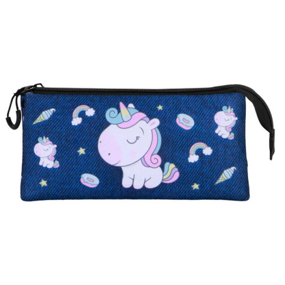 Estojo triplo oh my pop unicórnio