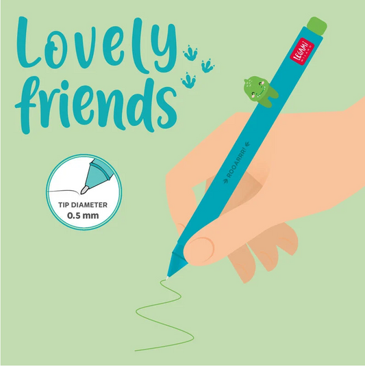 Caneta lovely friends legami Dino