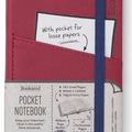 Caderno Bookaroo A6 Pocket Vermelho Escuro