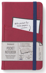 Caderno Bookaroo A6 Pocket Vermelho Escuro