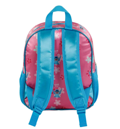 Mochila 3D Stitch & Angel 32cm - Papelaria Encantada
