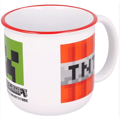 Caneca Minecraft Creeper + TNT 400ML