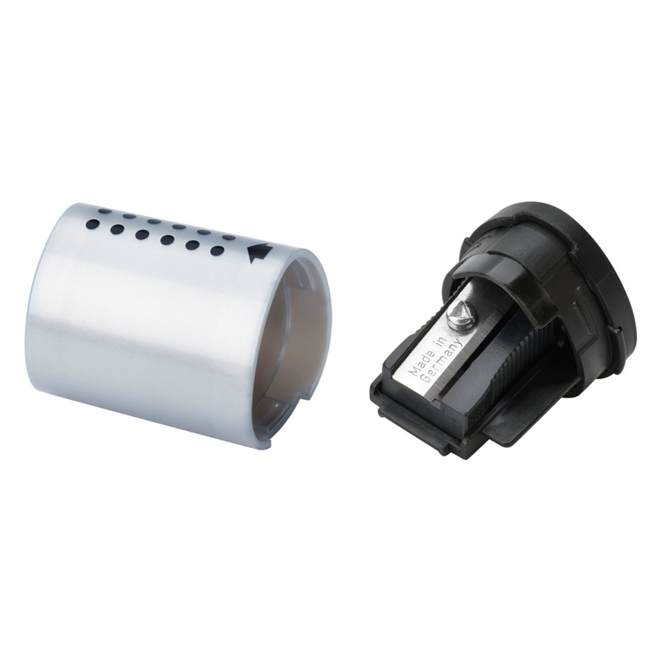 Afia com depósito Mini Grip Cinza Faber-castell