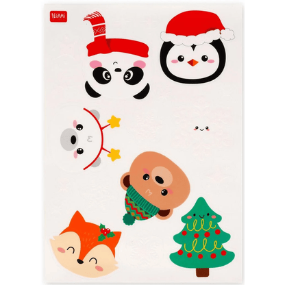 Conjunto de 70 adesivos estáticos para janelas - Windo-Wow Natal Legami