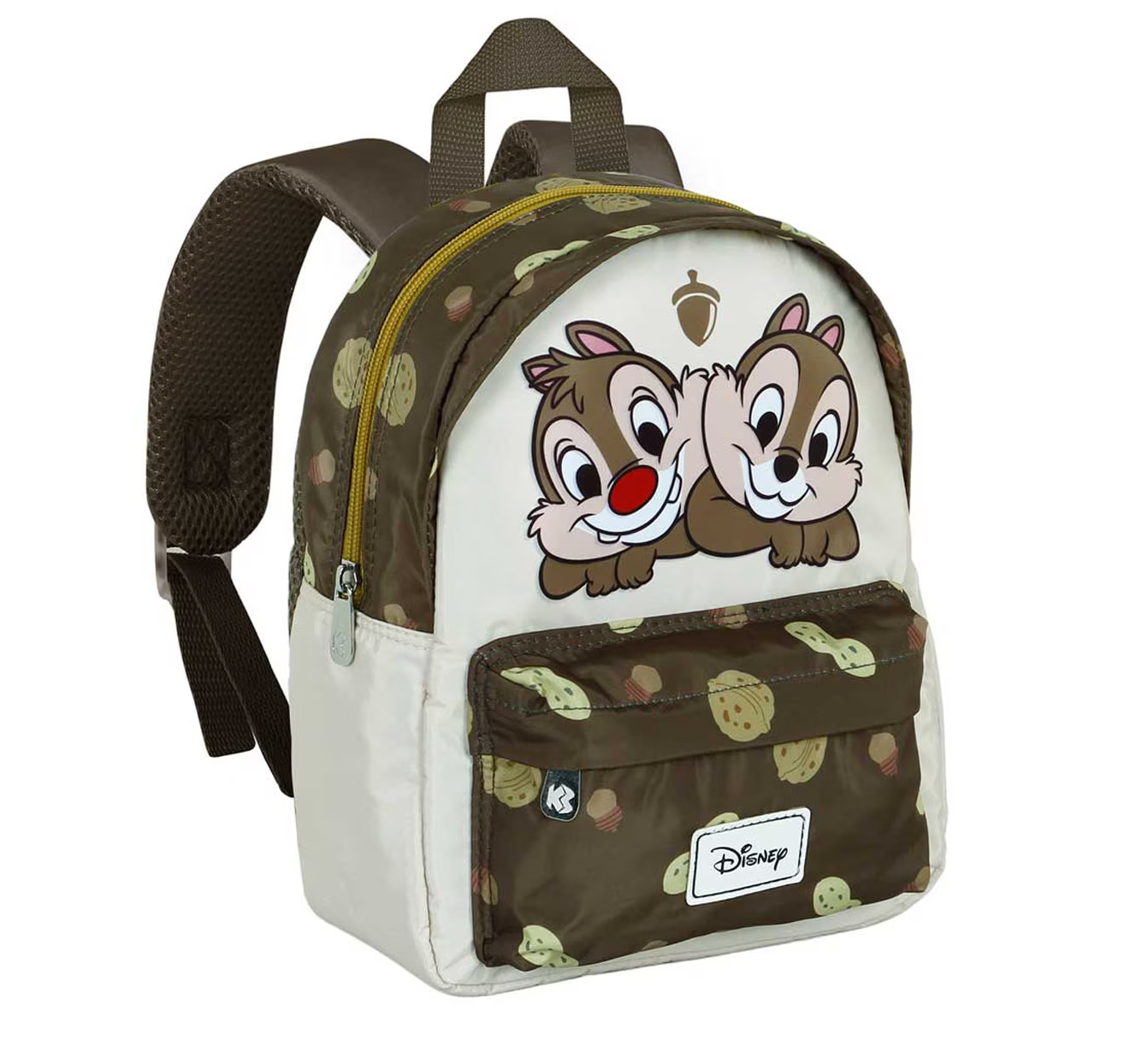 Mochila Pré-Escolar Joy Tico e Teco Nuts Disney - Castanho - Papelaria Encantada