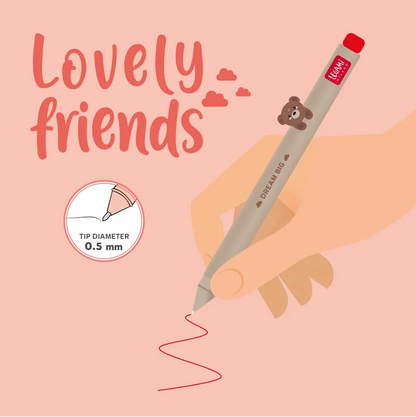 Caneta lovely friends legami Teddy bear