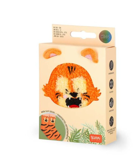 Meias antiderrapantes Legami Tigre Criança