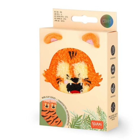 Meias antiderrapantes Legami Tigre Criança