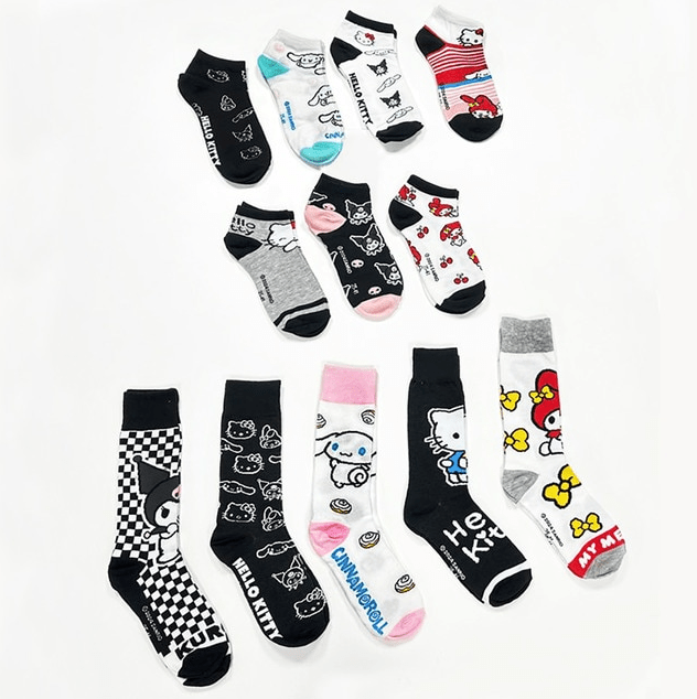 Conjunto 12 pares de meias Hello Kitty "Edição limitada"