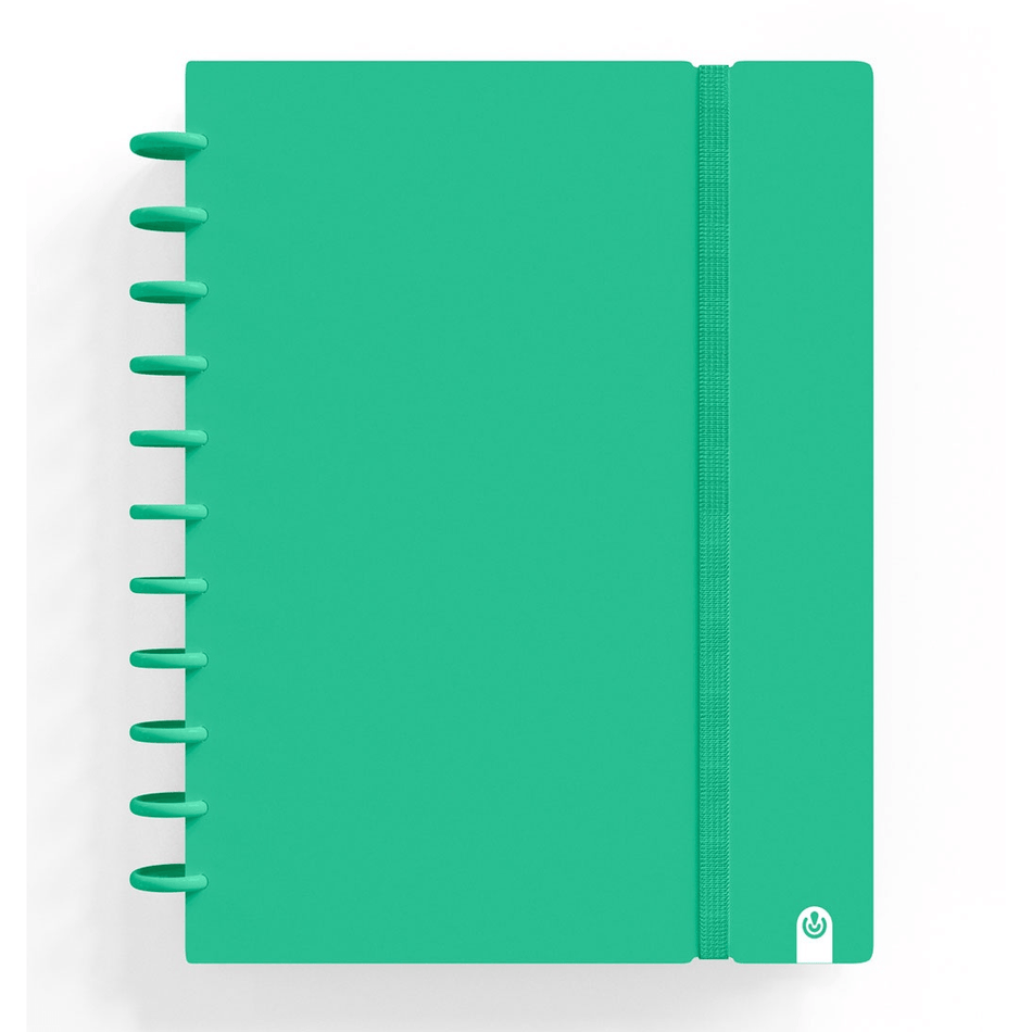Caderno Ingeniox A4 Pautado 80fl 100g Foam C/Elastico Verde