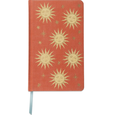 Caderno Celestial em Tecido – Sol Terracota - Designworks
