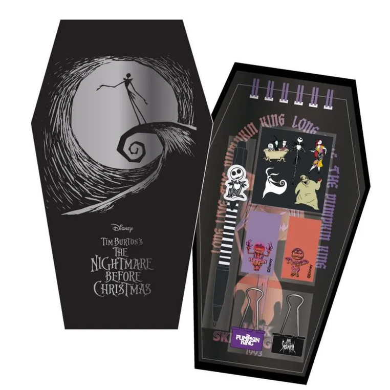 Conjunto papelaria Nightmare Before Christmas