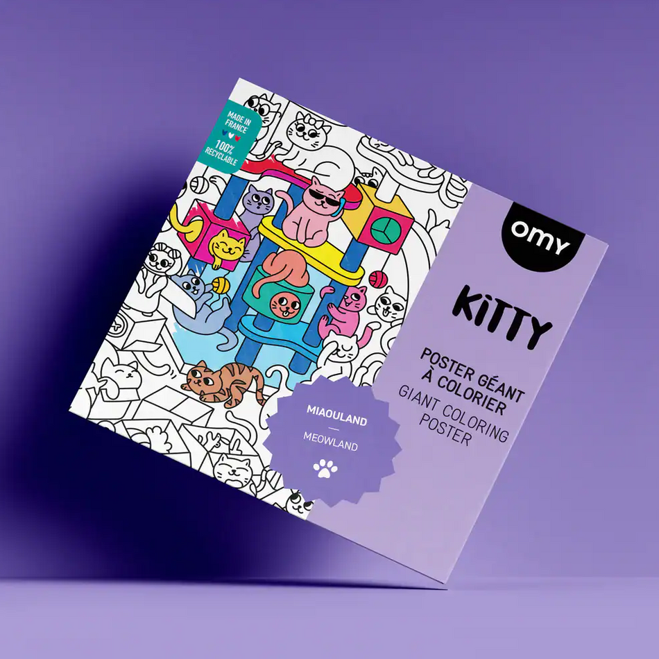 Omy Kitty - Poster gigante para colorir