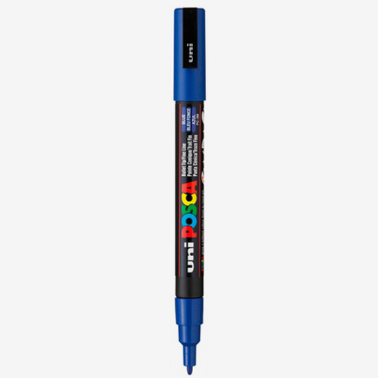 Marcador uni posca 3M Azul 33