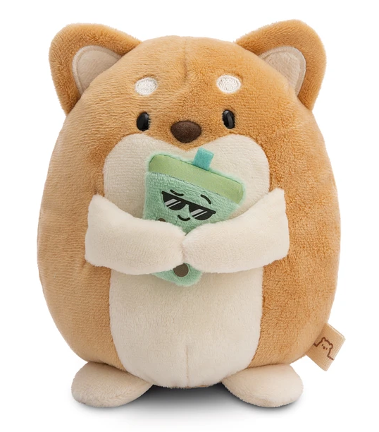 Mymochi Hello Edition, Cão Hiro 16cm,c/chá de bolhas em caixa