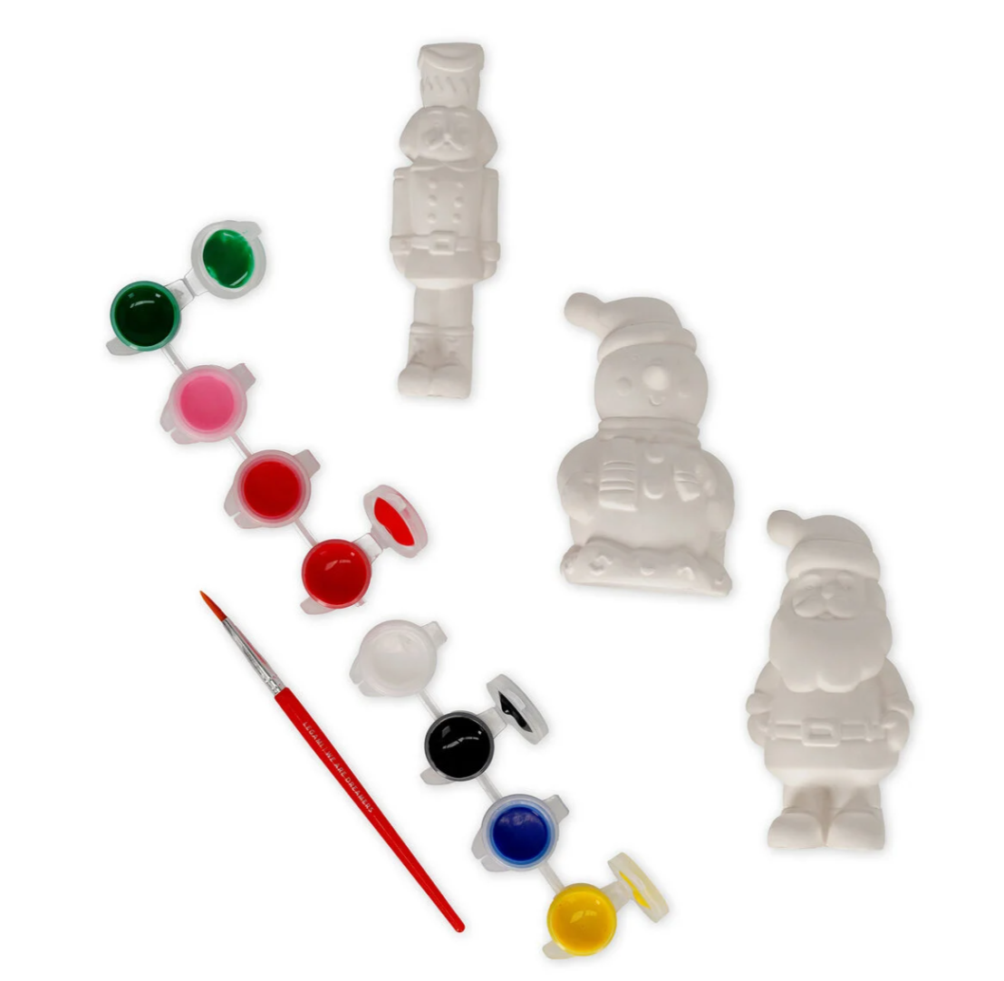 Kit para decorar figuras de Natal - Pinte o seu Natal