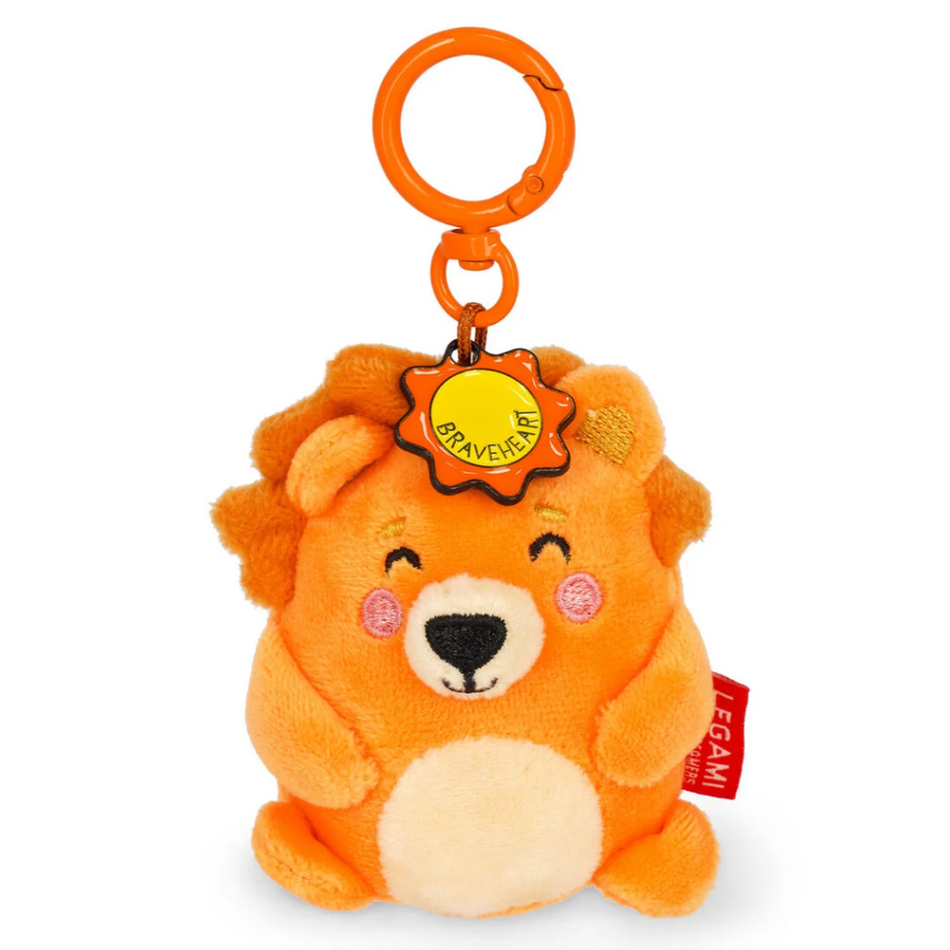 Porta-chaves de peluche leão - Pequeno e super macio!
