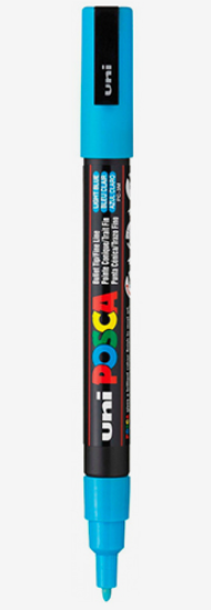 Marcador uni posca 3M Azul claro
