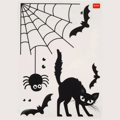 Conjunto de 35 autocolantes estáticos para janelas - Halloween
