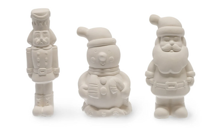 Kit para decorar figuras de Natal - Pinte o seu Natal