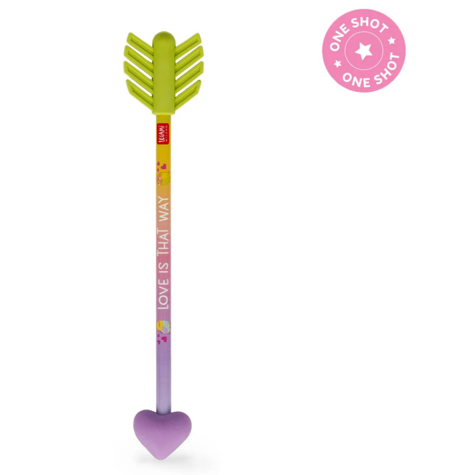 Lápis com duas borrachas perfumadas - Força Cupido!