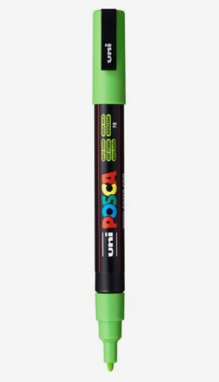 Marcador uni posca 3M Verde maça