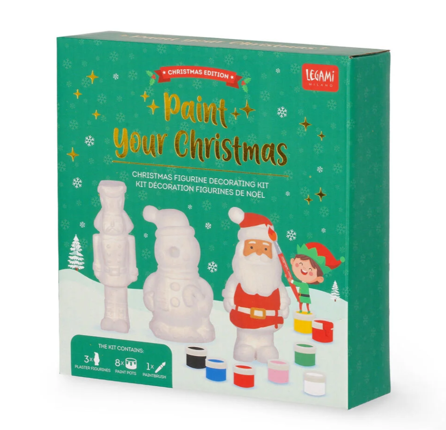 Kit para decorar figuras de Natal - Pinte o seu Natal