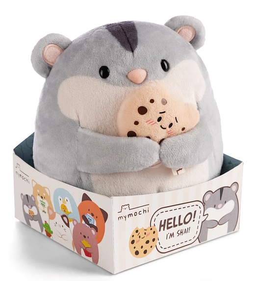 Nici - Mymochi Hello Edition, Hamster Chai 16cm, c/bolacha em caixa