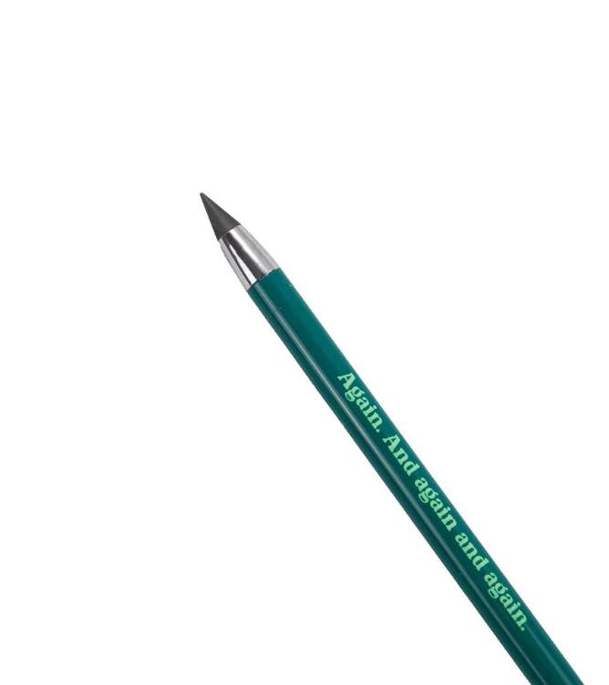 Lápis Infinito Verde - Again. And again and again Mr.wonderful