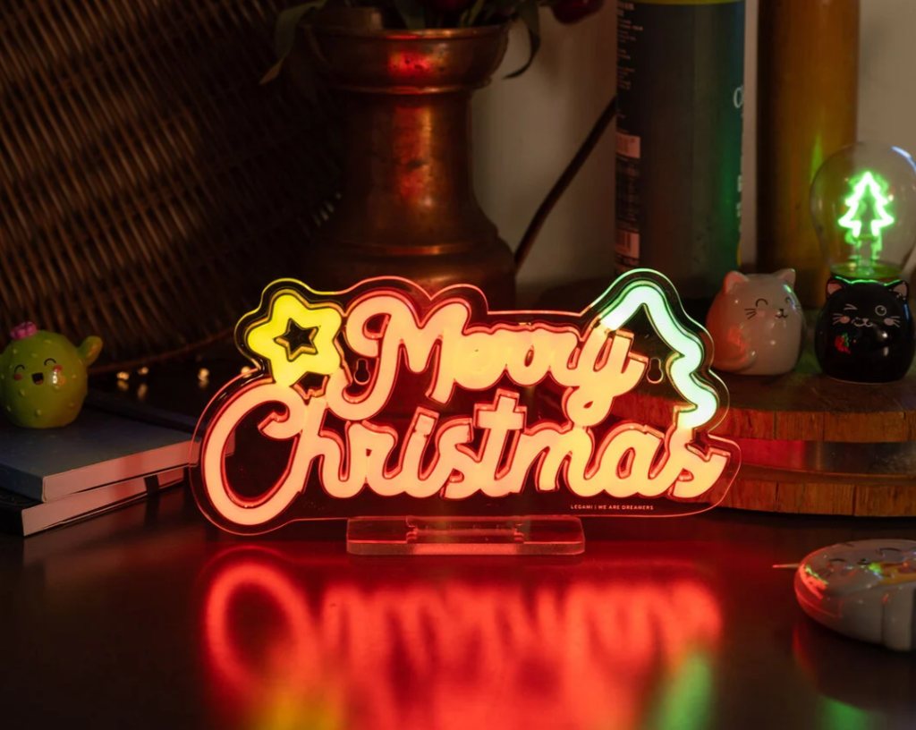 Lâmpada LED com efeito néon - Feliz Natal - É um sinal