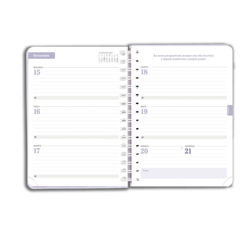 Agenda escolar semanal A5 2026/27 12 meses espiral Oxford & Me Cute