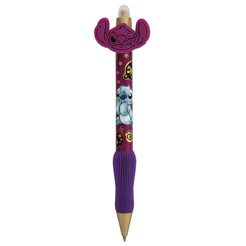 Caneta Apagavel Stitch Rosa com roxo