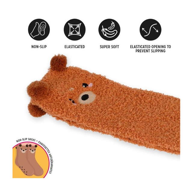 Meias antiderrapantes Legami Urso Adulto