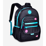 Mochila luluca preto/ azul