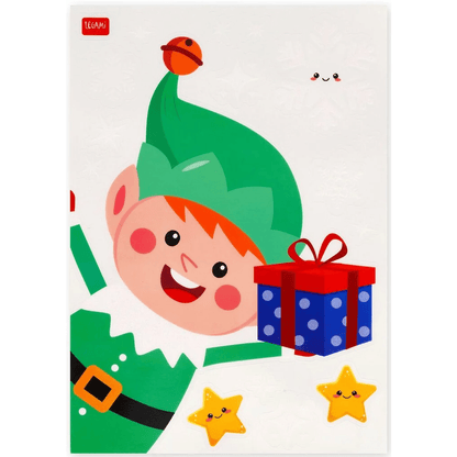 Conjunto de 70 adesivos estáticos para janelas - Windo-Wow Natal Legami