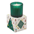 Vela Perfumada de Natal Paddywax Balsam Fir 127 g — Vidro Canelado Verde