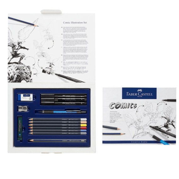 Conjunto de ilustrações em banda desenhada - Faber-Castell