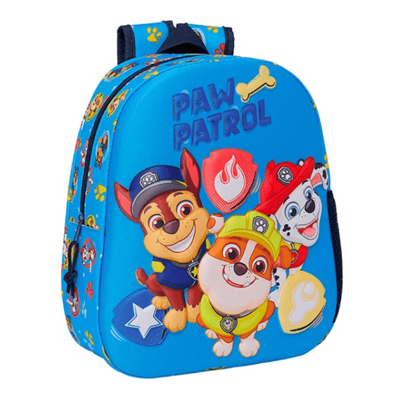 Mochila 3D patrulha pata pré-escolar