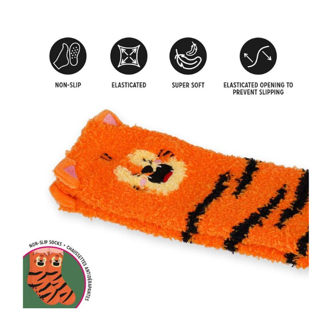 Meias antiderrapantes Legami Tigre Criança