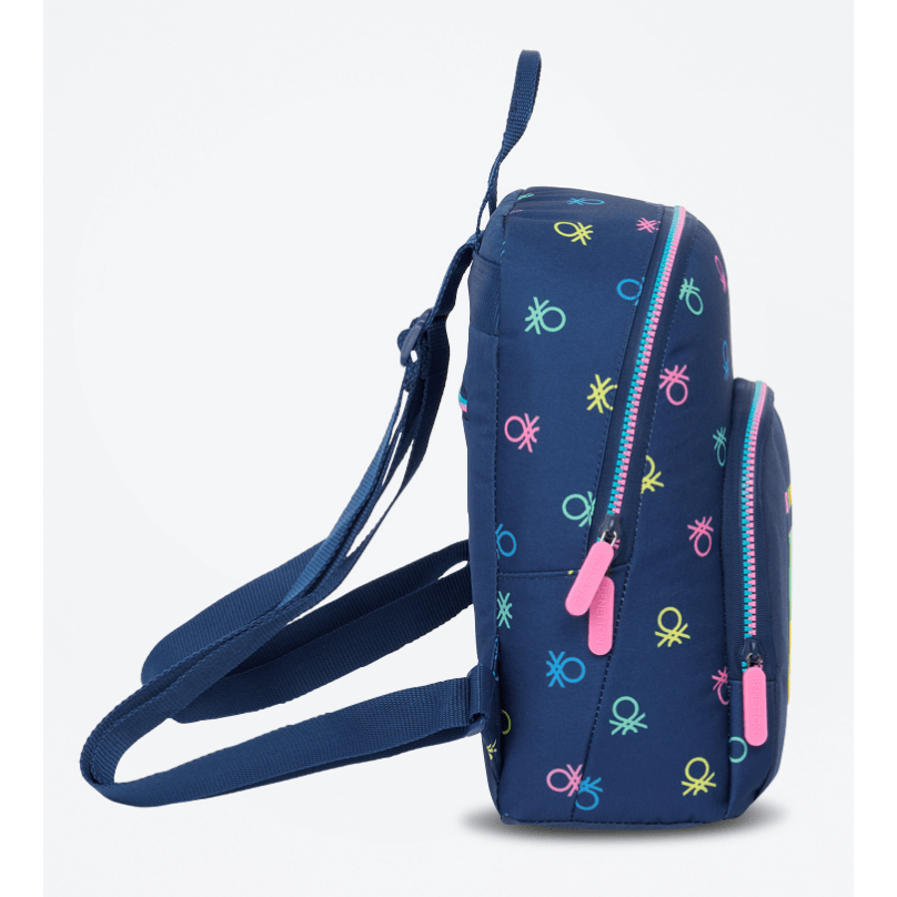 Mochila Pre-escolar Benetton 30cm Azul-marinho