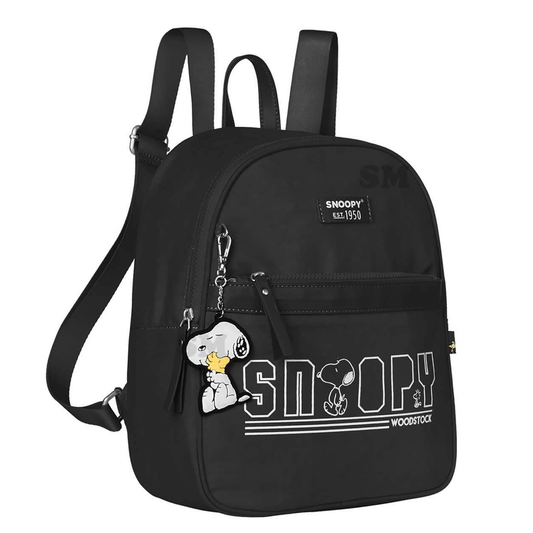 Mochila casual Snoopy Preto