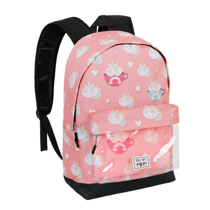 Mochila OH MY POP!  Cupnicorn Hs Clear Rosa