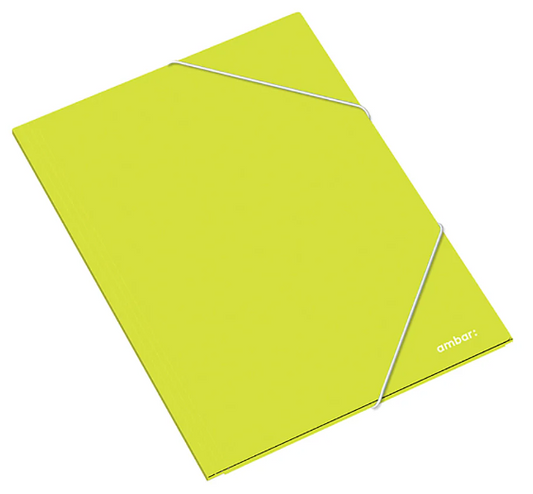 Capa com Elástico Ambar School Almaço Cartolina A4 Verde