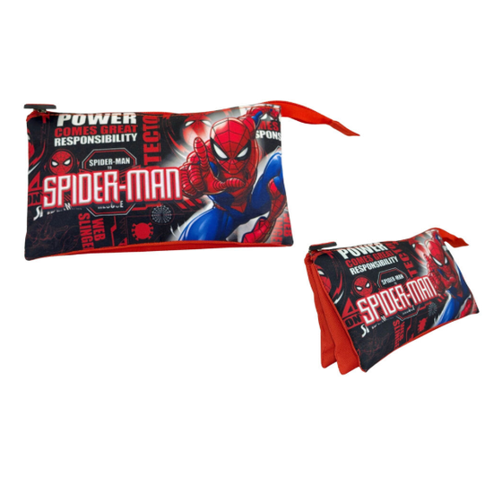 Estojo triplo Spiderman