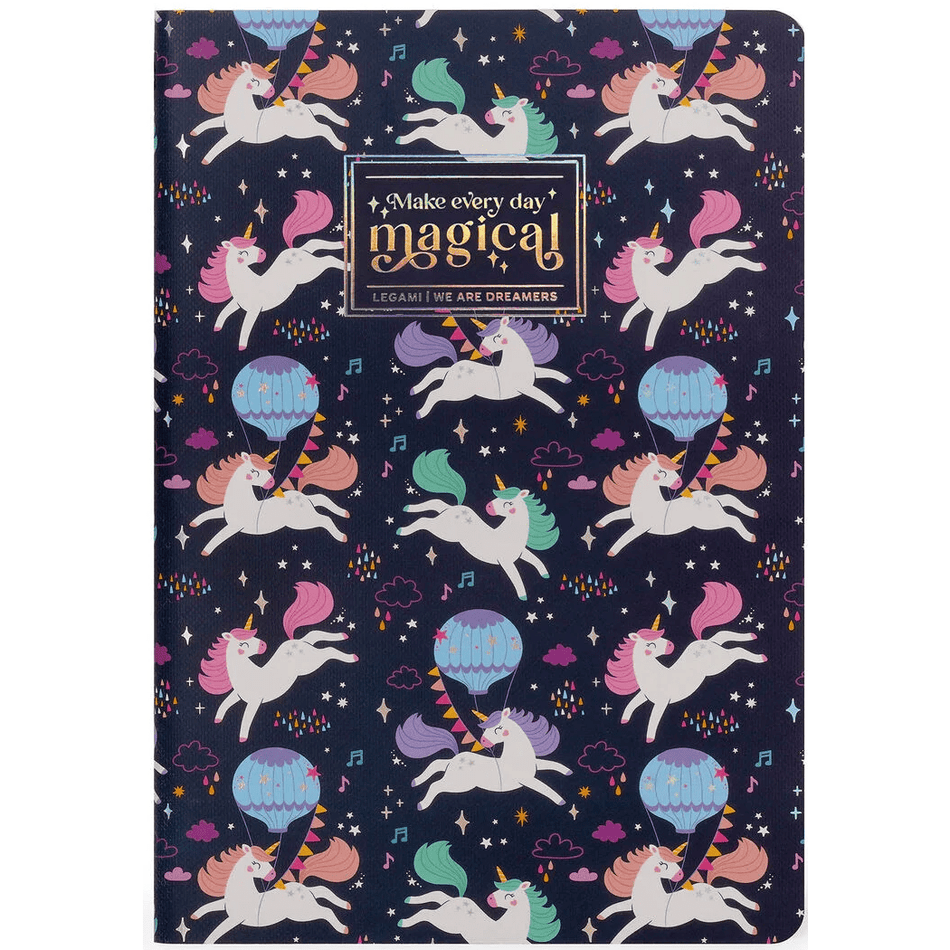 Caderno A5 Unicornio liso unicórnio