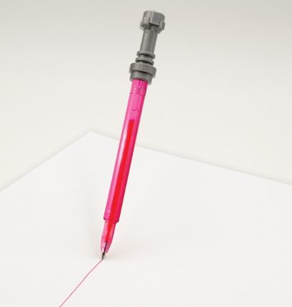 Caneta de gel LEGO Star Wars sabre de luz - Rosa